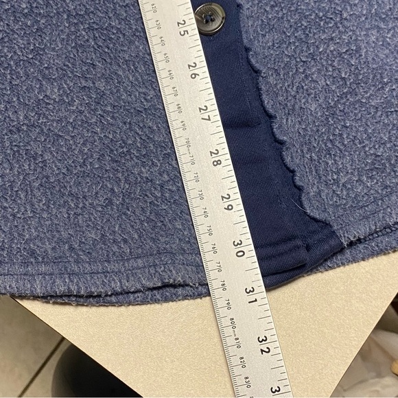 Free People Jacket Women's Size Large Oceania Blue Ruby Jacket oversized Shacket - Picture 14 of 17